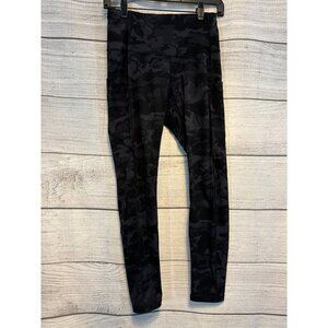 High-Rise Leggings Camouflage Pattern with Pockets Size L